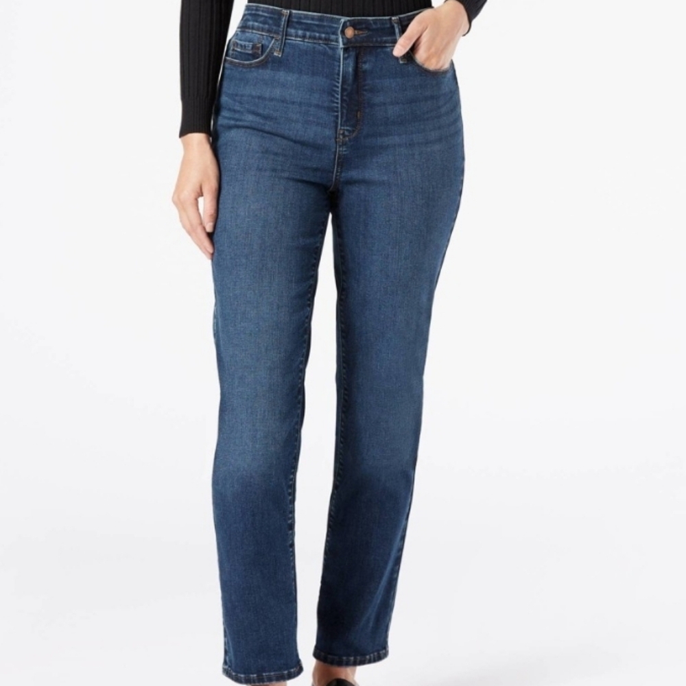 DENIZEN  Levi's Women's High-Rise Sculpting Straight Jeans Montauk Shore 21w26